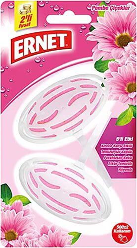 Ernet Klozet Blok - Pembe Çiçekler 2*40gr