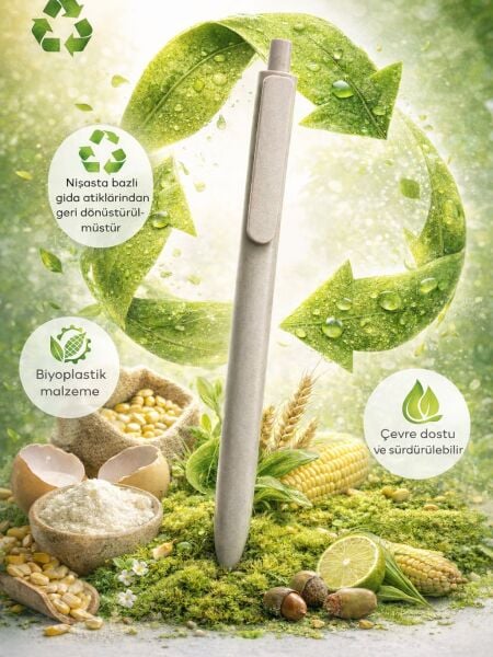 İlpen 15'li Geri Dönüştürülmüş ve Bioplastik Tükenmez Kalem