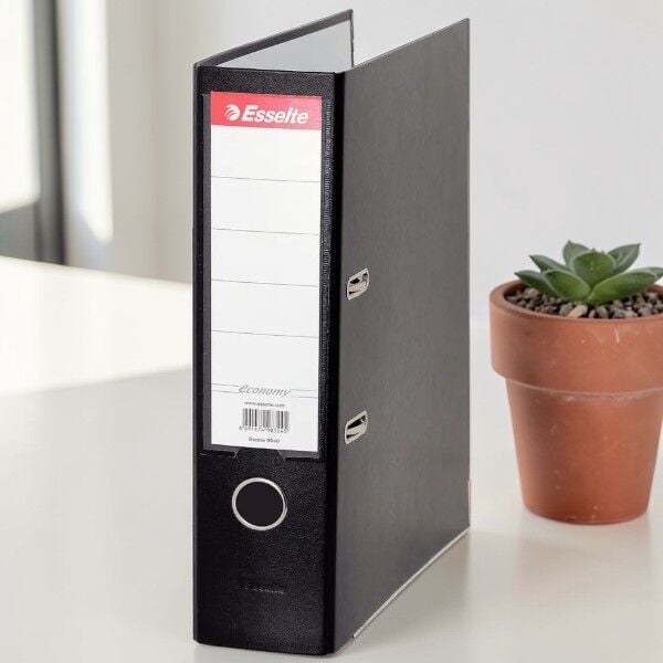 Esselte 9940 Ekonomik Klasör - Geniş (80mm) Siyah