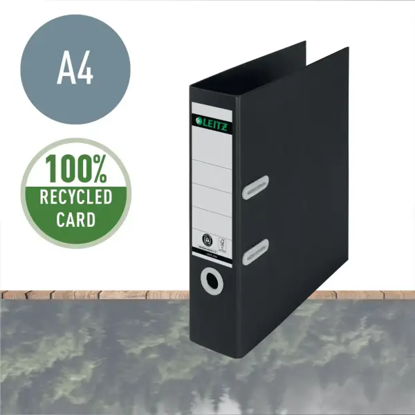 Leitz Recycle Klasör 180° A4 80mm Siyah (10180095)
