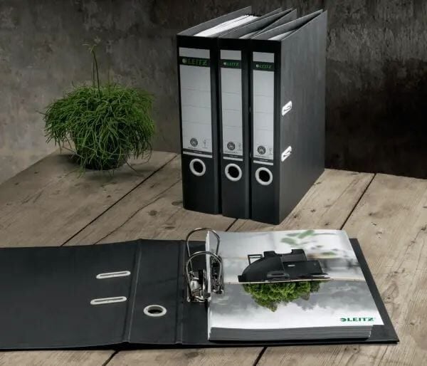 Leitz Recycle Klasör 180° A4 80mm Siyah (10180095)