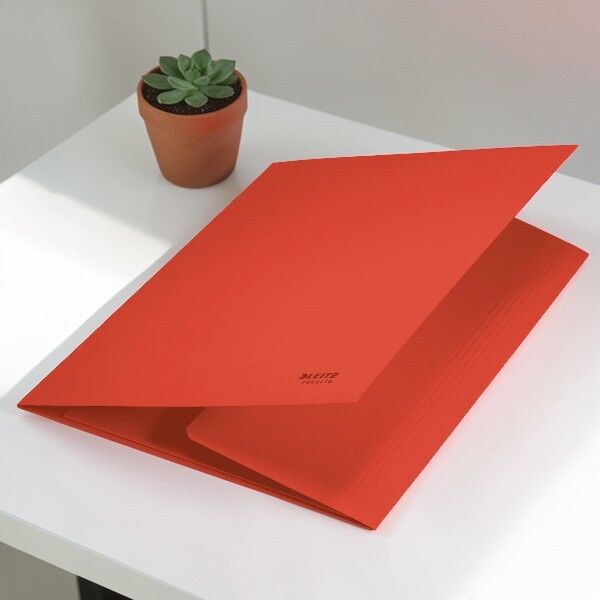 Leitz Recycle İnce Dosya A4 Kırmızı (39060025)