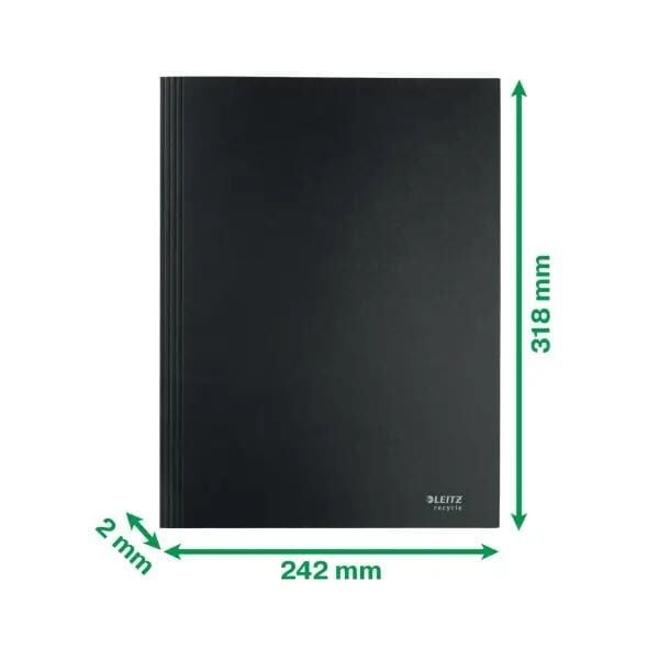 Leitz Recycle İnce Dosya A4 Siyah (39060095)