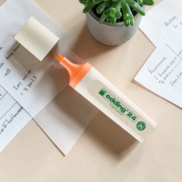 Edding Ecoline Fosforlu Kalem - Turuncu