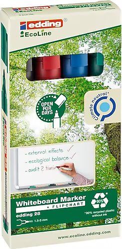 Edding Ecoline Beyaz Tahta Kalemi 4'lü