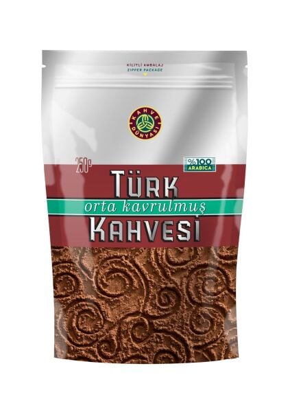 Kahve Dünyası 250 Gr Türk Kahvesi Orta Kavrulmuş Öğütülmüş