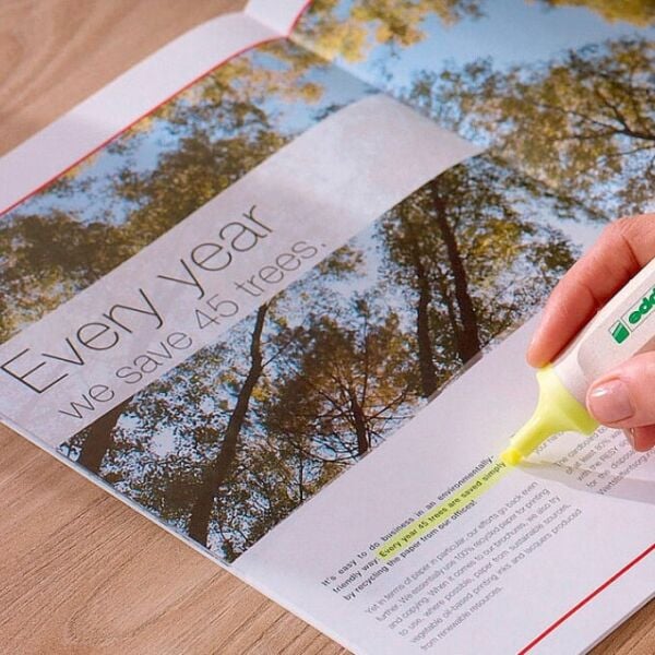 Edding Ecoline Fosforlu Kalem - Yeşil