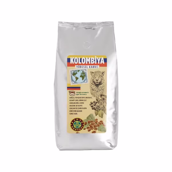 Kahve Dünyası 1 Kg Yöresel Kavrulmuş Çekirdek Kahve Colombia