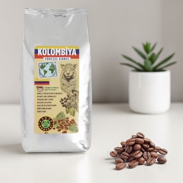 Kahve Dünyası 1 Kg Yöresel Kavrulmuş Çekirdek Kahve Colombia