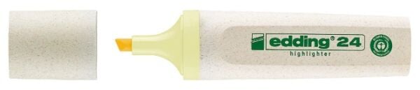 Edding Ecoline Fosforlu Kalem - Pastel Sarı