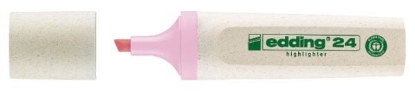 Edding Ecoline Fosforlu Kalem - Pastel Pembe