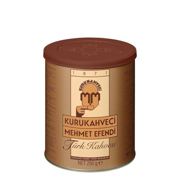 Kurukahveci Mehmet Efendi 250 Gr Teneke Kutu Türk Kahvesi
