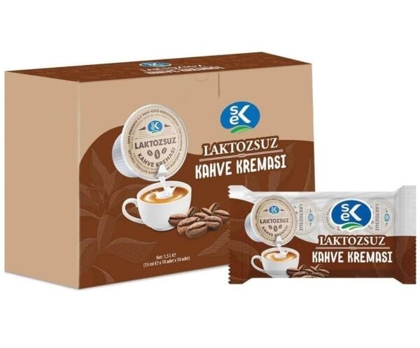 SEK Laktozsuz Kahve Kreması 15 ml (100'lü Ekonomik Paket)