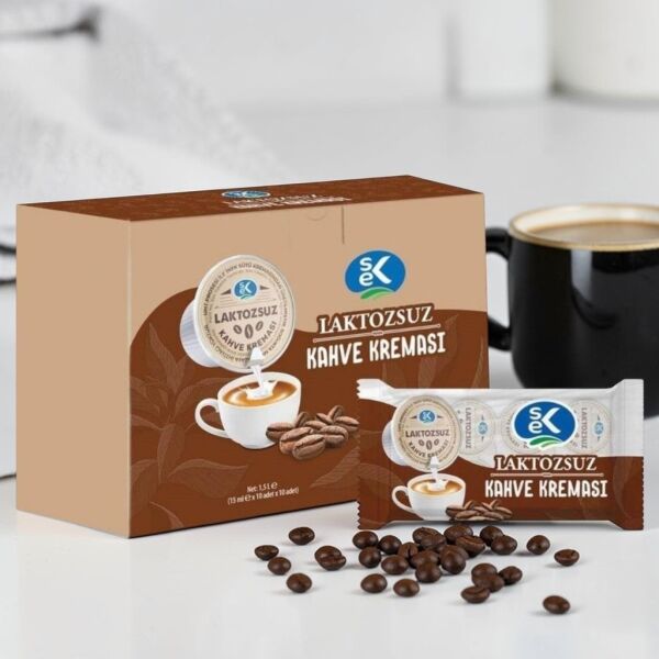SEK Laktozsuz Kahve Kreması 15 ml (100'lü Ekonomik Paket)