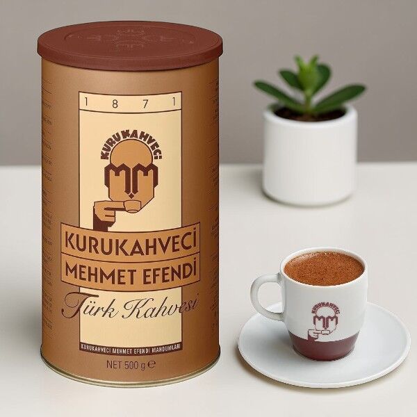 Kurukahveci Mehmet Efendi Teneke Kutu Türk Kahvesi 500 Gram