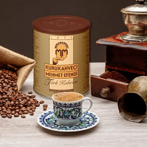Kurukahveci Mehmet Efendi 500 Gr Teneke Kutu Türk Kahvesi