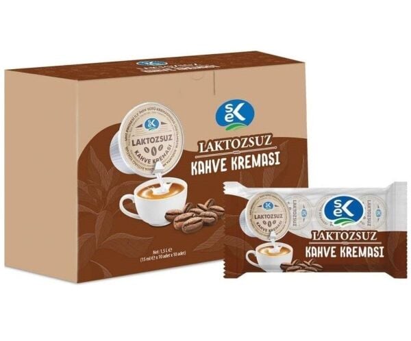 SEK Laktozsuz Kahve Kreması 15 ml (100'lü Ekonomik Paket)