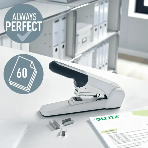 Leitz Ekstra Güçlü Zımba Makinesi Gri - 60 Sayfa