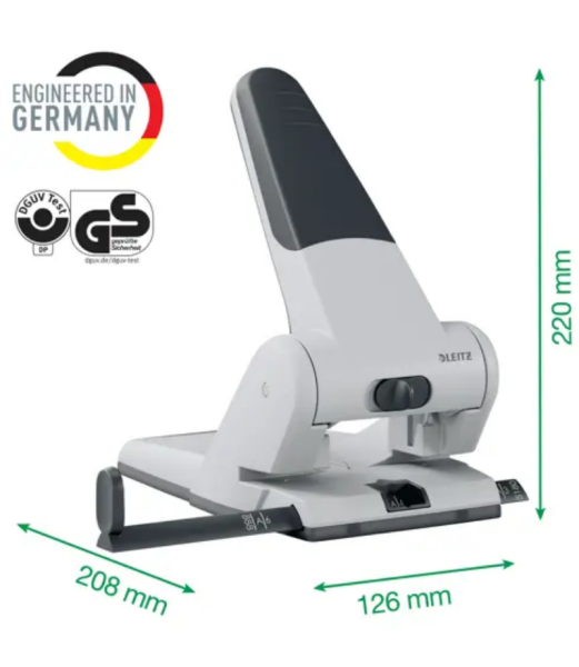 Leitz 65 Sayfa Kapasiteli Delgeç -  Kırmızı