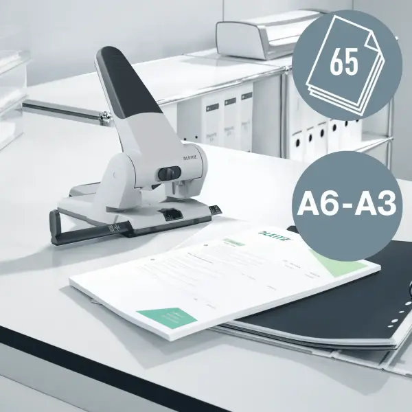 Leitz 65 Sayfa Kapasiteli Delgeç -  Kırmızı