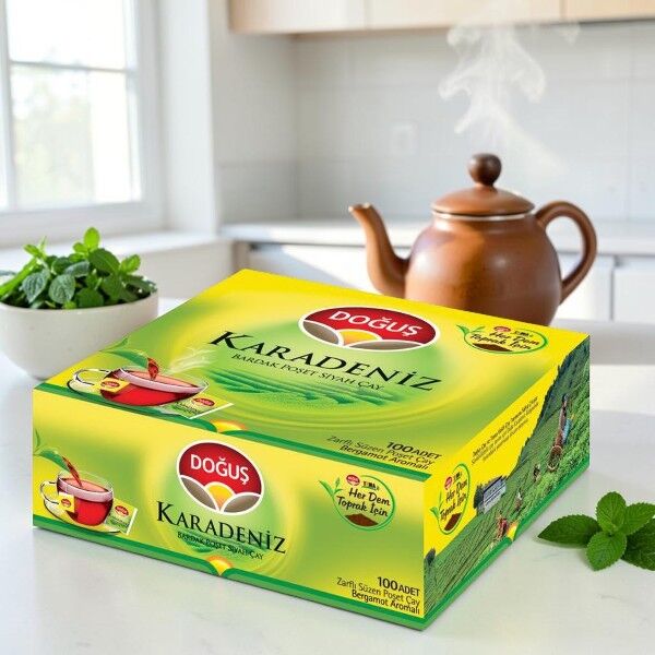 Doğuş Karadeniz Bardak Poşet Çay 2 gr 100'lü Bergamot Aromalı