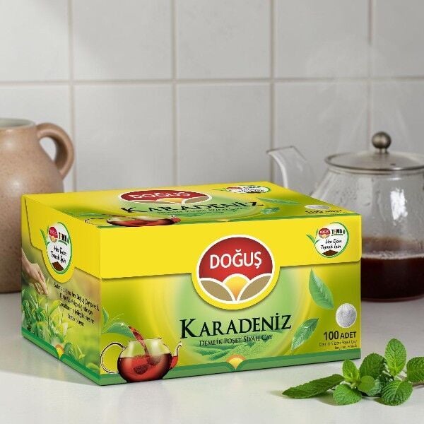 Doğuş Karadeniz Demlik Poşet Çay 3,2 gr 100'lü Bergamot Aromalı