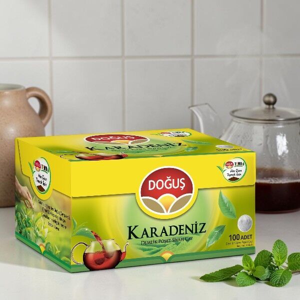 Doğuş Karadeniz Demlik Poşet Çay 3,2 gr 100'lü Bergamot Aromalı