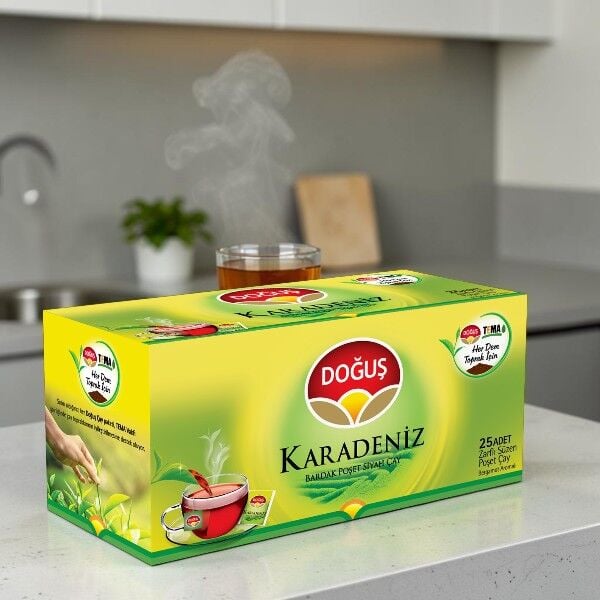 Doğuş Karadeniz Bardak Poşet Çay 2 gr 25'li Bergamot Aromalı