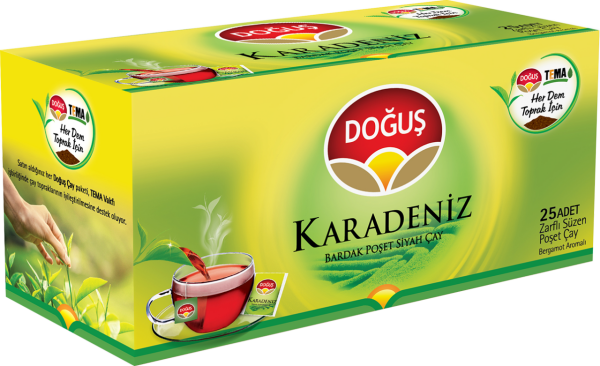 Doğuş Karadeniz Bardak Poşet Çay 2 gr 25'li Bergamot Aromalı