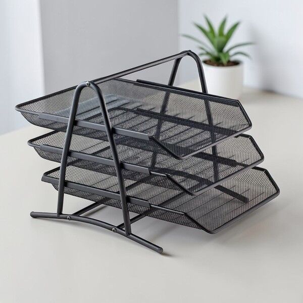 Bion Perfore Evrak Rafı 3'lü Siyah