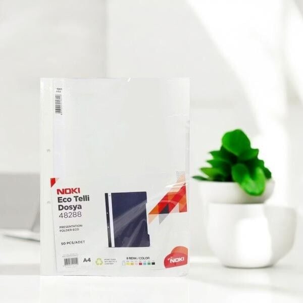 Noki Telli Dosya Eco 48288 - Beyaz (50'li)