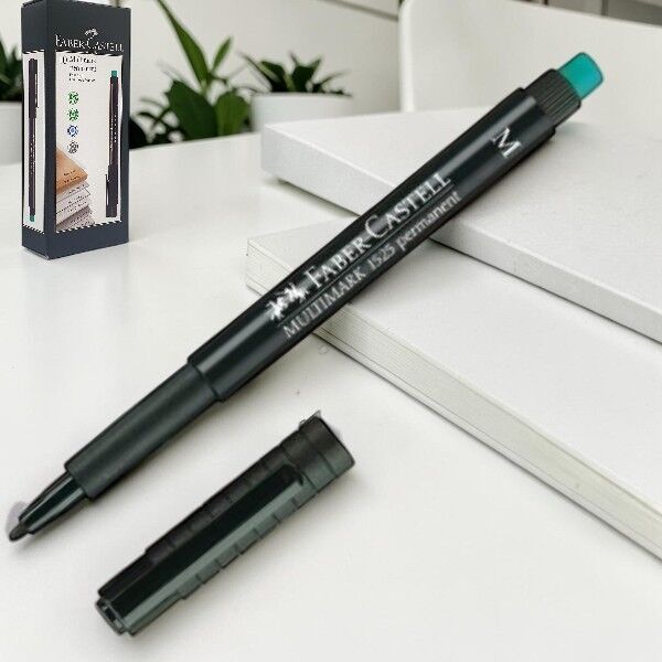 Faber-Castell Multimark Permanent M Siyah 10'lu Asetat Kalemi