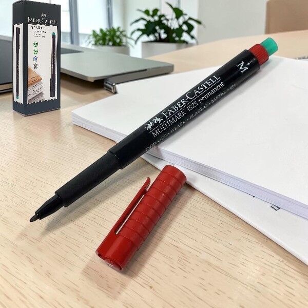 Faber-Castell Multimark Permanent M Kırmızı 10'lu Asetat Kalemi