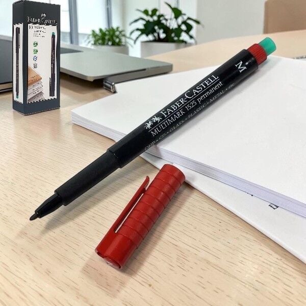 Faber-Castell Multimark Permanent M Kırmızı 10'lu Asetat Kalemi