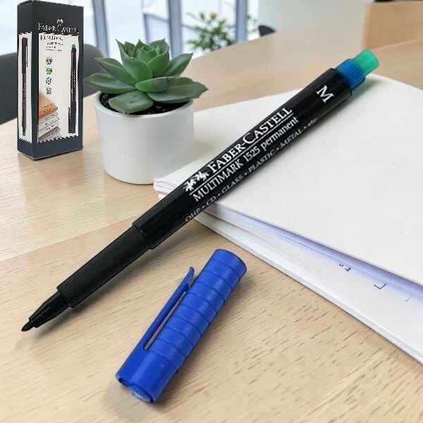 Faber-Castell Multimark Permanent  M Mavi 10'lu Asetat Kalemi