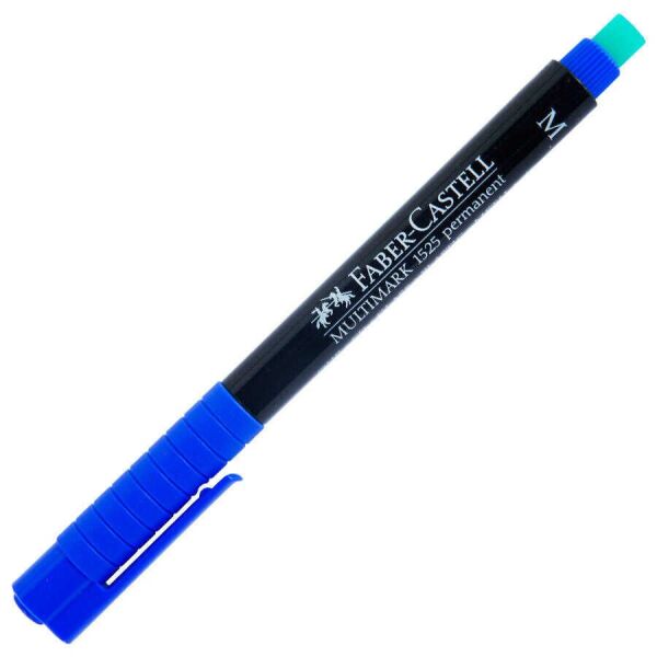 Faber-Castell Multimark Permanent  M Mavi 10'lu Asetat Kalemi