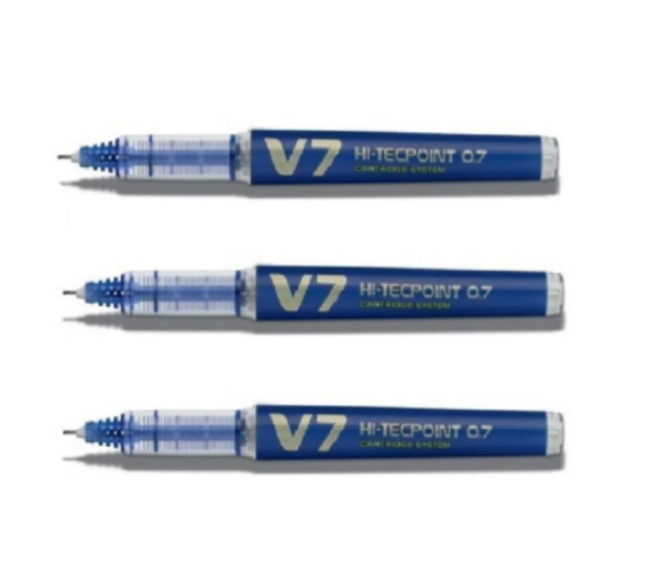 Roller Kalem Pilot V7 Kartuşlu Mavi Kit 10 Kalem + 30 Kartuş