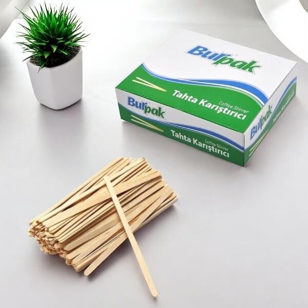 Burpak Bambu Tahta Karıştırıcı 11 Cm 400'lü
