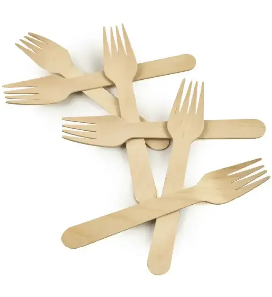 Roll-Up Doğa Dostu Ahşap Çatal 50'li