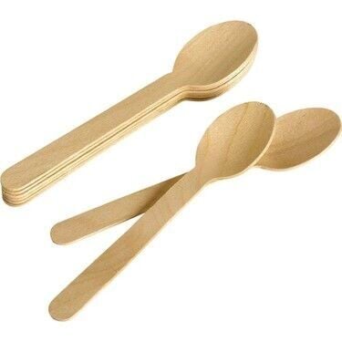 Roll-Up Doğa Dostu Ahşap Kaşık 50'li