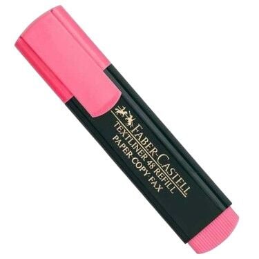 Faber-Castell 48 Fosforlu Kalem Pembe