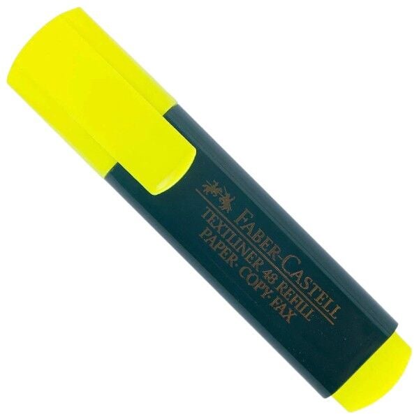 Faber-Castell 48 Fosforlu Kalem -  Sarı