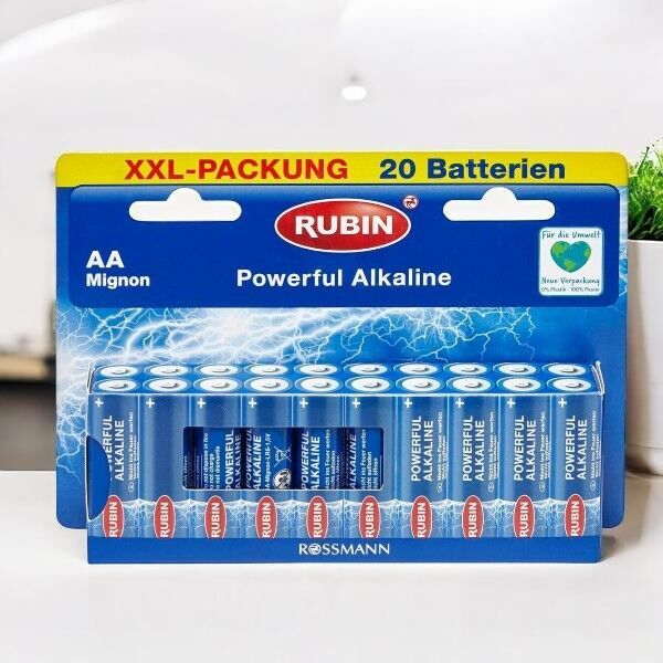 Rubin Powerful Alkalin Kalem Pil AA 20'li