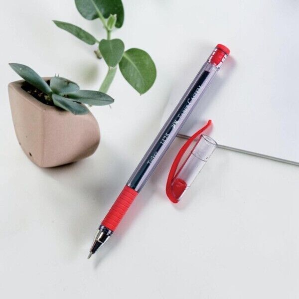 Faber-Castell  1425 İğne Uçlu Tükenmez Kalem 10 Adet Kırmızı 0,7 mm