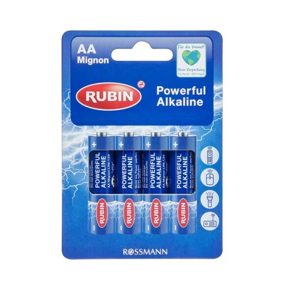 Rubin Kalem Pil AA 1,5V 4'lü
