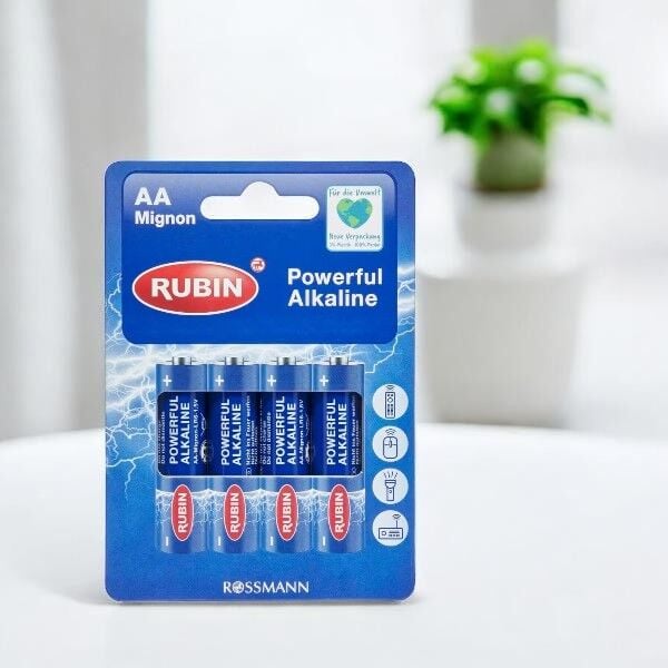 Rubin Kalem Pil AA 1,5V 4'lü