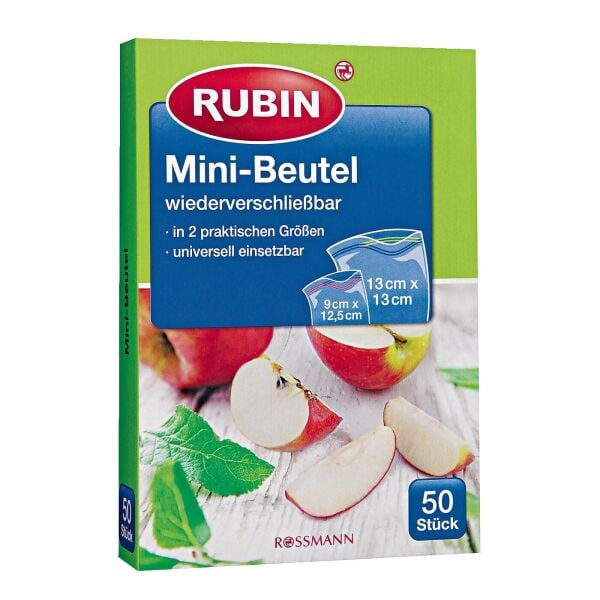 Rubin Çok Amaçlı Poşet 50'li Kitlenebilir İki Boy