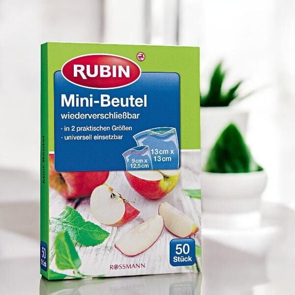Rubin Çok Amaçlı Poşet 50'li Kitlenebilir İki Boy