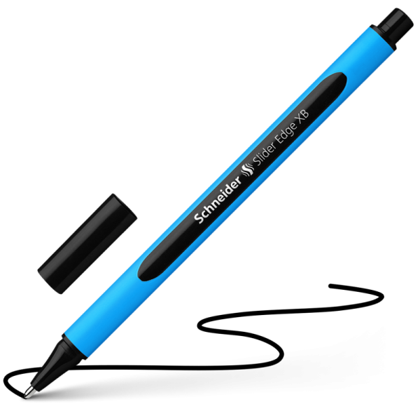 Schneider Slider Edge Tükenmez Kalem Siyah Tekli (Extra Bold)