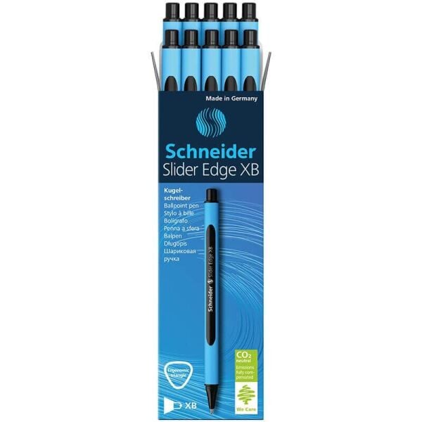 Schneider Slider Edge Tükenmez Kalem Siyah Tekli (Extra Bold)